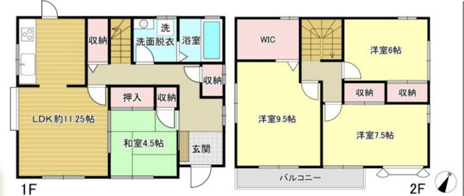 【間取り】 | 久喜市野久喜　中古戸建