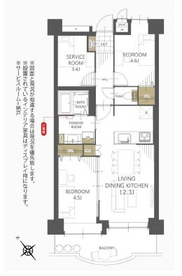 キャッスルマンション坂戸Ｃの間取り