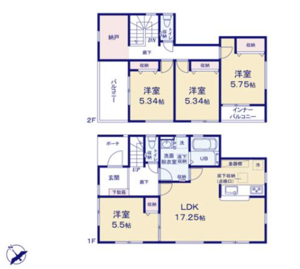 【間取り】 | 久喜吉羽第5　新築戸建　全8棟　4号棟