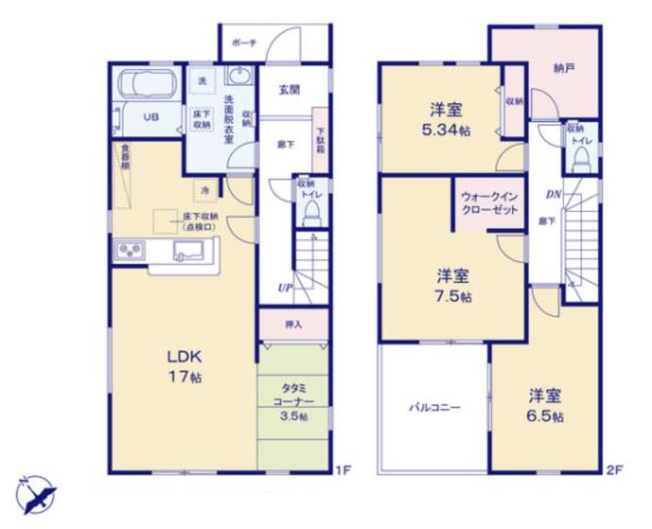 【間取り】 | 久喜吉羽第5　新築戸建　全8棟　7号棟