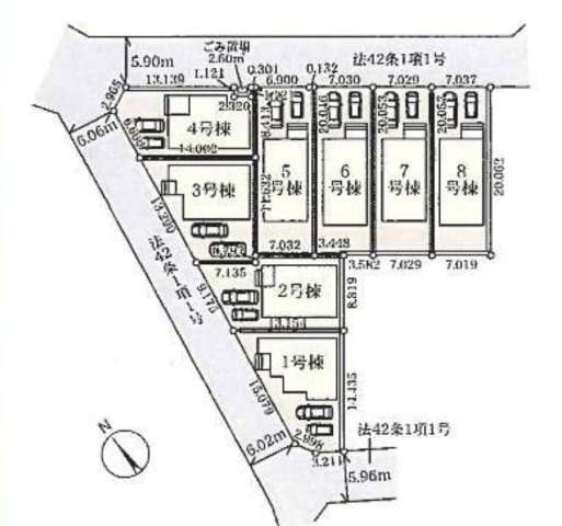 【区画図】 | 久喜吉羽第5　新築戸建　全8棟　8号棟
