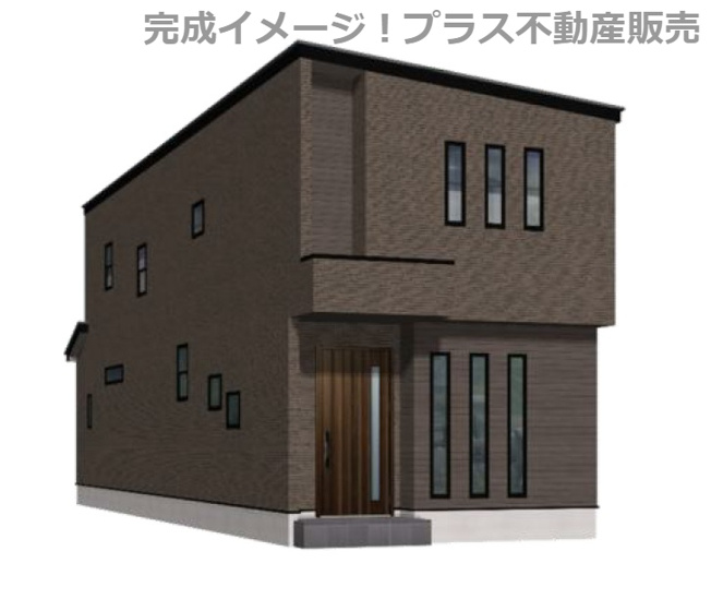 【外観】 | 福岡市第3南区皿山3丁目　3号地（全4棟）【仲介手数料無料・0円】 | 完成イメージの外観パースです。