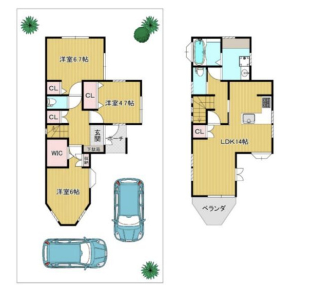 【間取り】 | 久喜市久喜東4丁目　中古戸建