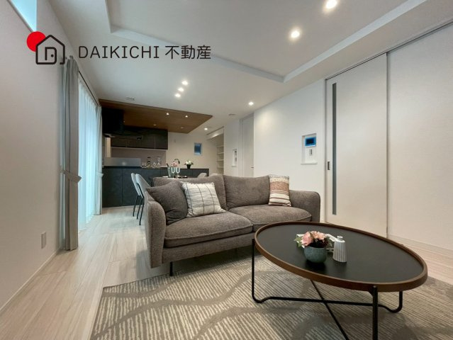 【居間・リビング】 | 久喜市上町　新築戸建　全1棟　1号棟