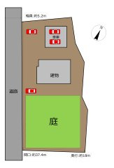 【区画図】 | 大館市柄沢字山王台5-3・中古住宅☆期間限定現況販売☆