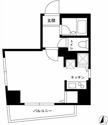 スカイコート神楽坂弐番館の間取り