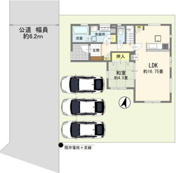 【区画図】 | 久喜市鷲宮4丁目　新築戸建　全1棟　1号棟