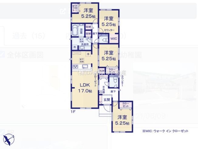 【間取り】 | 久喜市栗原　新築戸建　全3棟　2号棟 | 2号棟