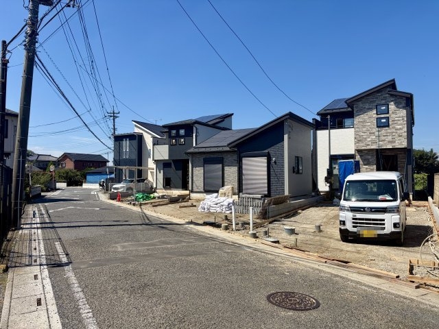 【前面道路含む現地写真】 | 久喜市栗原　新築戸建　全3棟　3号棟 | 9/14撮影