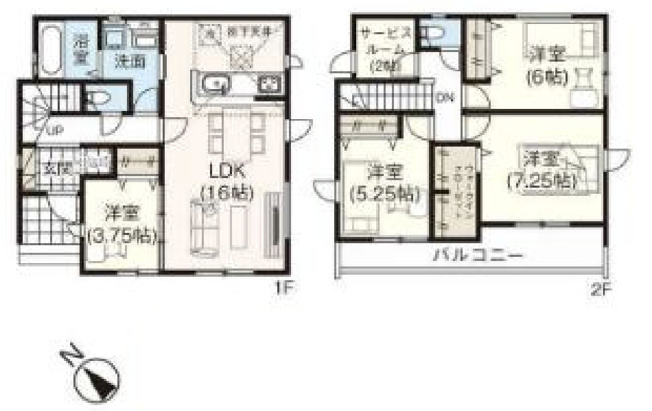 【間取り】 | 久喜市久喜東10期　GRAFARE　DESIGN　新築戸建　全13棟　9号棟