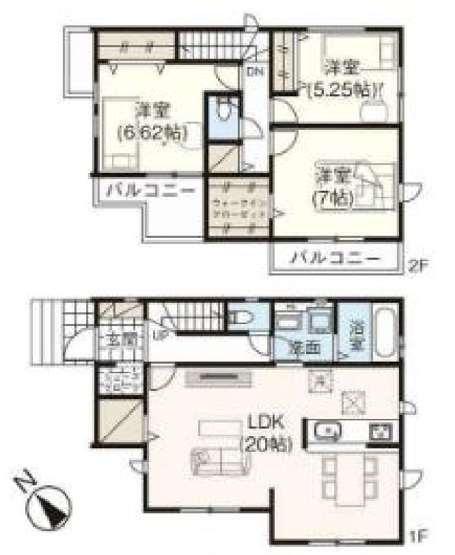【間取り】 | 久喜市久喜東10期　GRAFARE　DESIGN　新築戸建　全13棟　3号棟
