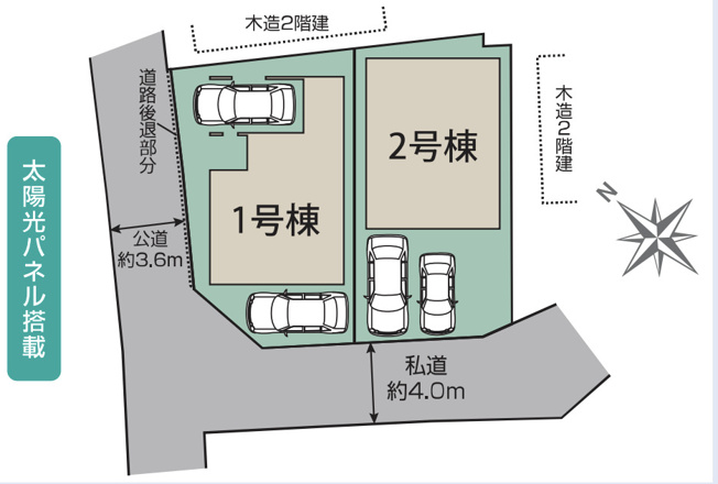 【区画図】 | 久喜市久喜北1丁目 3期　新築戸建　全2棟　1号棟