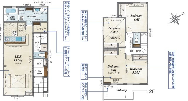 【間取り】 | 久喜市青葉5丁目　新築戸建　全1棟　1号棟