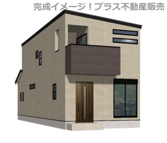 【外観】 | 福岡市第3南区皿山3丁目　4号地（全4棟）【仲介手数料無料・0円】 | 完成イメージの外観パースです。