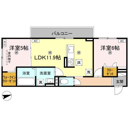 エムフルージュの間取り