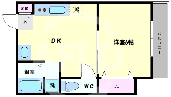 東梅田レジデンス小島の間取り|東梅田レジデンス小島　間取り