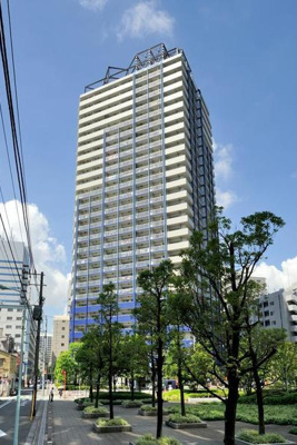 【外観】 | セルリアンホームズ勝どき | オートロック、宅配BOX、敷地内ゴミ置き場