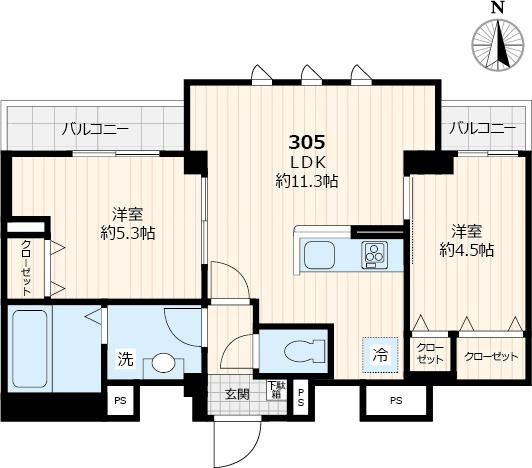 【間取り】 | Ｇｒａｎｄ　Ｌｏｇｅｍｅｎｔ　グラン　ロジュマン