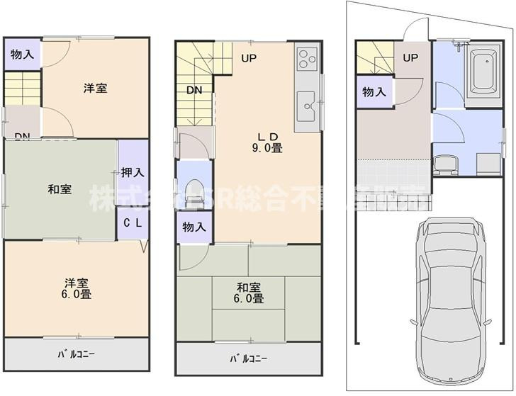 菱江5丁目中古戸建の間取り|全居室収納付きで便利な間取りです！