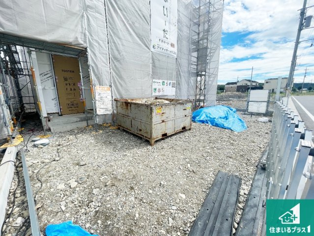 東近江市林田町　第1期　新築一戸建ての外観|周辺は落ち着いた街並みの住宅地！子育てがしやすい住環境です！まだ未完成ですが、現地でしかわからない事もございます。是非一度ご覧ください。
