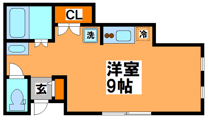 杉並区阿佐谷南２丁目のアパートの間取り