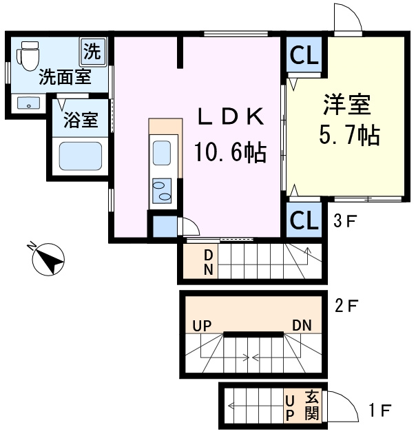 サザンロード新小岩Ⅱの間取り