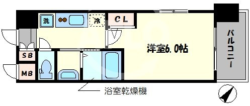 エステムコート中之島GATEⅡの間取り|エステムコート中之島GATEII　間取り