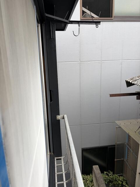 恵山荘のバルコニー