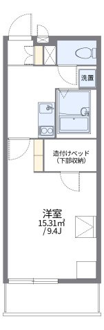 レオパレスグリーンヒルズ花園の間取り