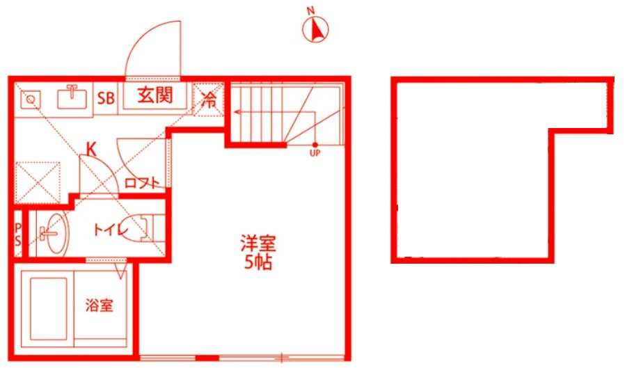 藤沢市長後のアパートの間取り