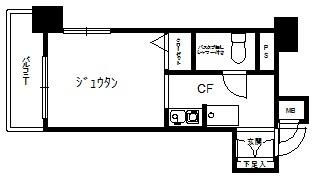 横浜市南区二葉町２丁目の賃貸マンションの間取り