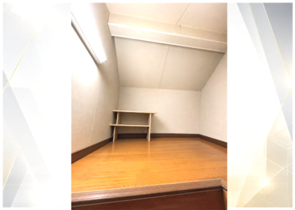 江戸川区北葛西2丁目売戸建の収納|グルニエはライフスタイルに合わせて使える多目的空間です。※一部画像は私物消去CGを施しています。