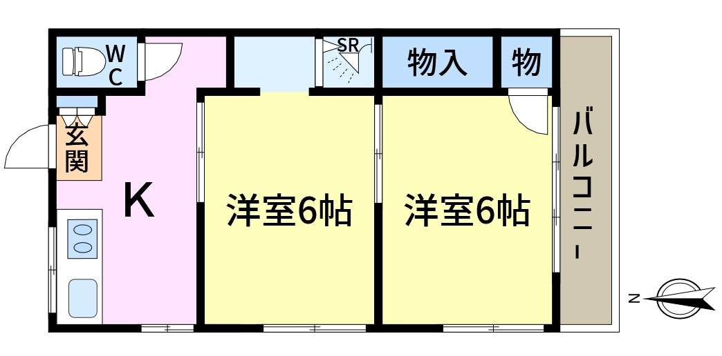 サチ荘の間取り