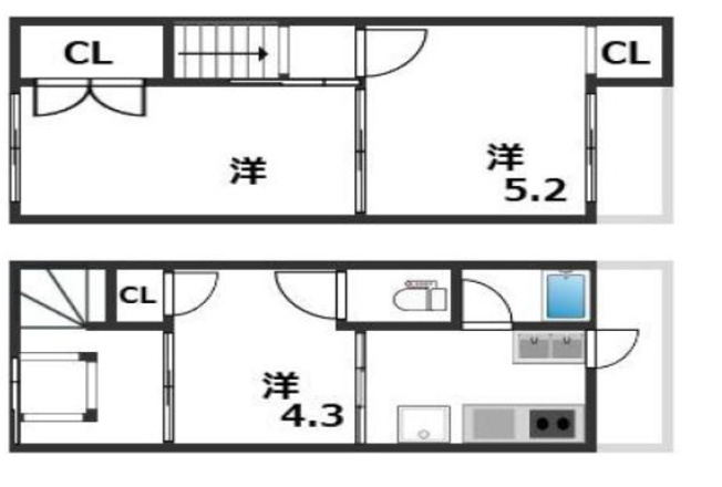【間取り】 | 東垂水２丁目　中古テラス　収益