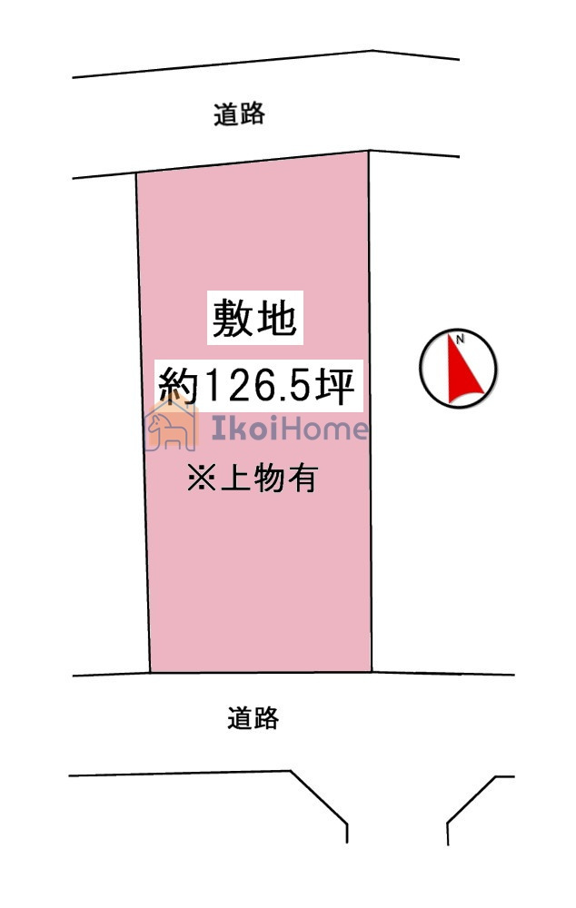 神戸市西区桜が丘東町1丁目　土地の土地図|●年中無休：当日予約可●開放的な南北両面道路で陽当り良好！敷地約126.5坪！多様な建築プランが可能