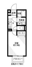 船橋市海神３丁目のアパートの間取り