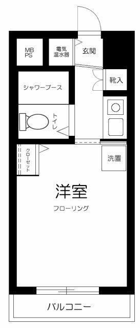 墨田区亀沢３丁目の賃貸マンションの間取り