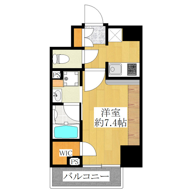 ブライズ王子の間取り|上部収納付きのお部屋です☆