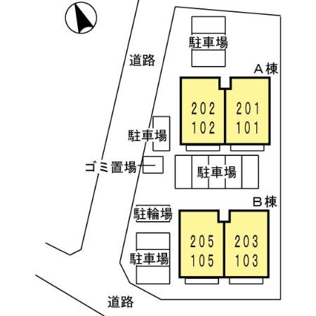 アネックスマリーⅡの区画図