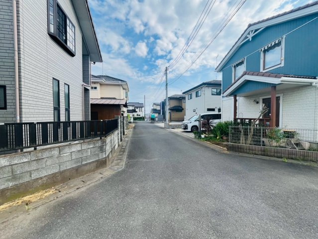 【Cradle Garden】　下妻市加養　第１　全1邸の前面道路含む現地写真|〇前面道路〇
東側約5m
閑静な住宅街です。
2026年7月撮影
