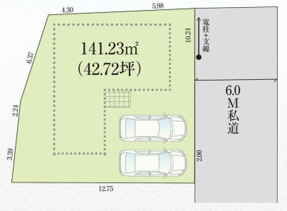 狭山市南入曽9期　新築戸建の区画図