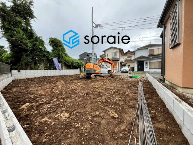 狭山市南入曽9期　新築戸建の外観|令和8年8月16日撮影。