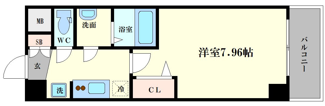 ラヴィータ難波元町（旧：TOYOTOMI STAY Premium難波元町）の間取り