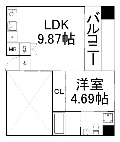 【間取り】 | シーズアパートメント中之島