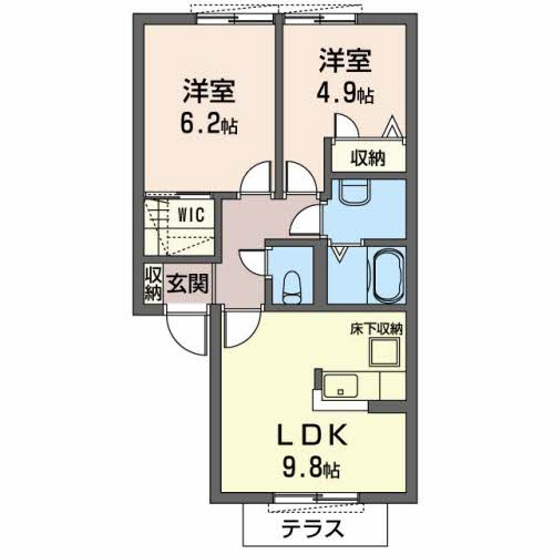 シャーメゾンいずみの間取り