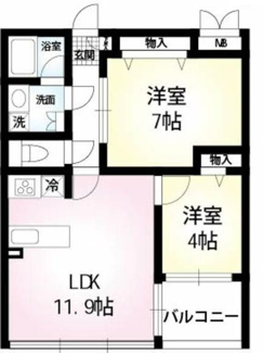 【間取り】 | Ｍａｉｓｏｎ　Ｂｌａｎｃ | 間取りです。