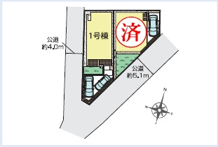 【仲介手数料０円】茅ヶ崎市室田3丁目　新築一戸建て　全2棟の区画図|茅ヶ崎市室田3丁目　新築一戸建て　全2棟