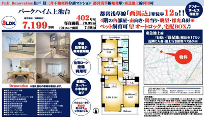 【その他】 | パークハイム上池台　仲介手数料無料＋40万円現金プレゼント中
