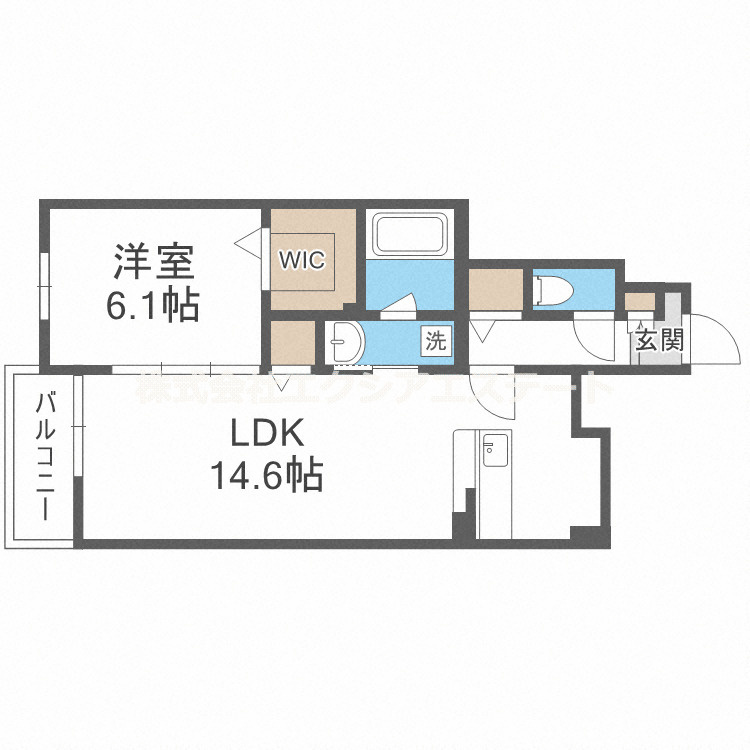 アーサー住之江の間取り