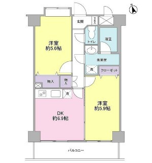 【間取り】 | エクレール上池台